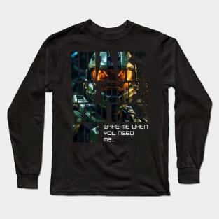 Halo game quotes - Master chief - Spartan 117 - Realistic #4 Long Sleeve T-Shirt